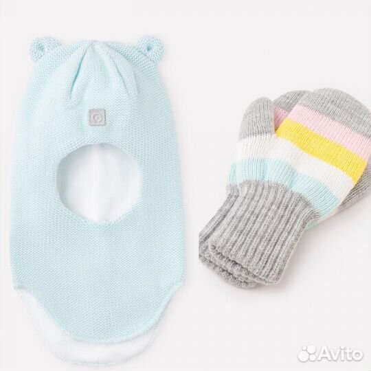 Шапка-шлем 50-52 Crockid зимний новый