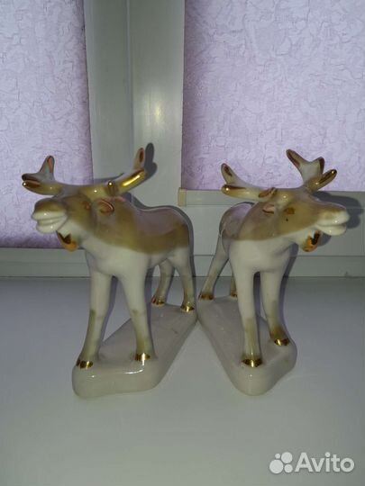 Статуэтка лось СССР фарфор