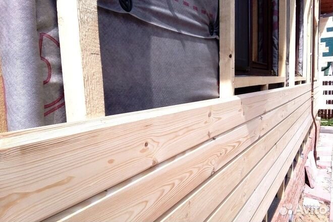 Имитация бруса за м2 17 мм 176 мм 6000 мм, ав