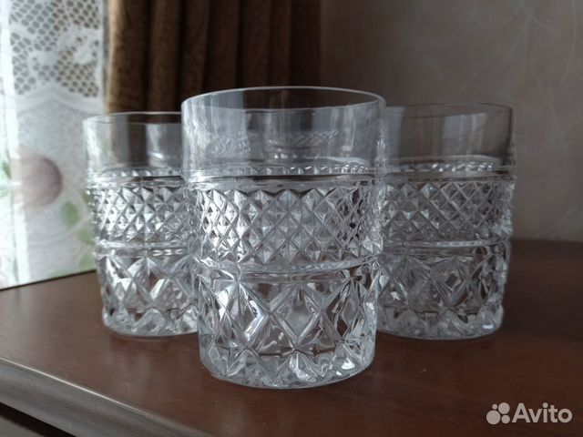 Хрустальные стаканы бокалы СССР набор 5 шт