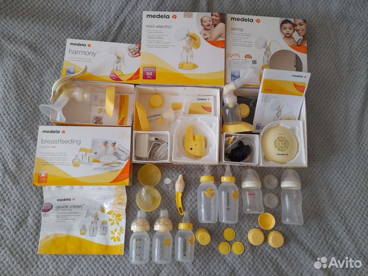 Молокоотсос электрический, бутылки, соски Medela