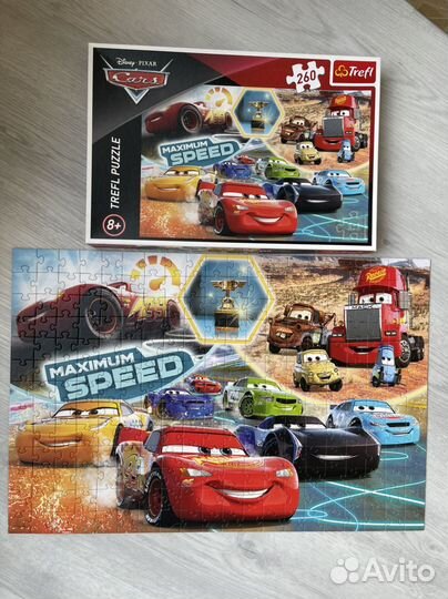 Пазл для мальчика 260 Тачки Treffi