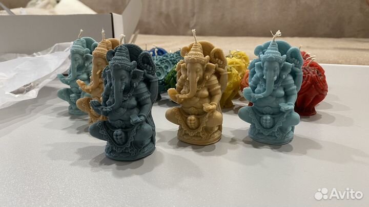 Свечи Ганеша, Гайа, Шива,Лотос, чакры