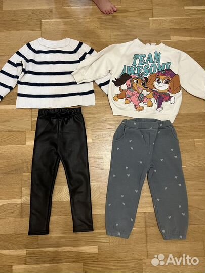 Одежда пакетом для девочки 98 104 zara