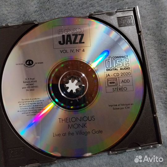 Сд диски джаз Телониус Монк Швейцария