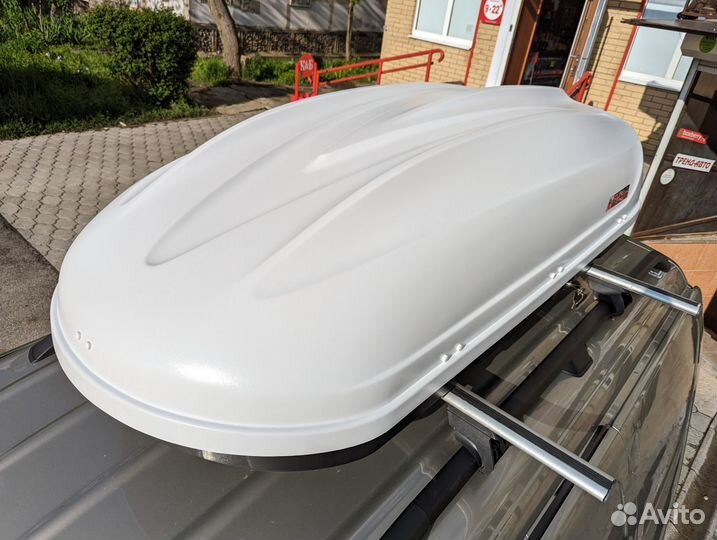 Автобокс на крышу Турино 410л, 177х46х81, белый