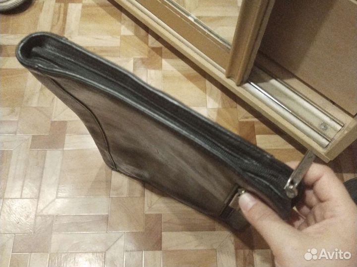 Кожаная папка для документов a4