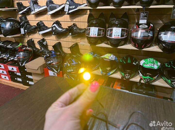 Мото поворотники LED для мото желтые