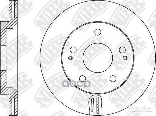 Диск торм.пер. RN1573 NiBK