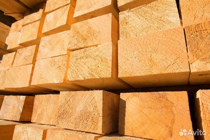 Брус 140х140мм, сухой, 1-2 сорт, строганный