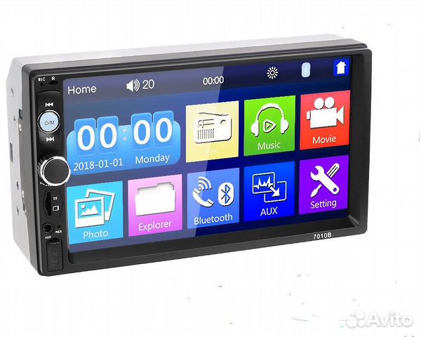 Магнитола 2 din сенсор, BT, новая