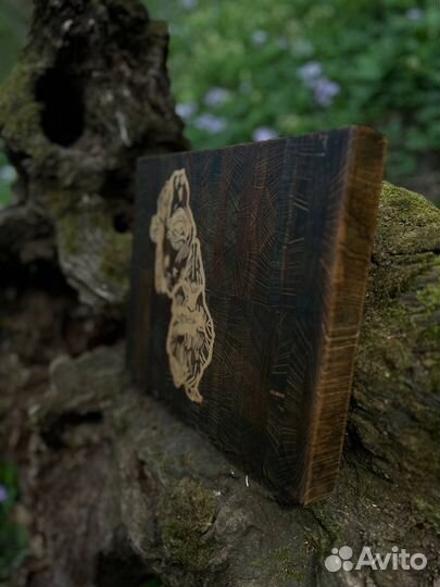 Торцевая разделочная доска из дуба