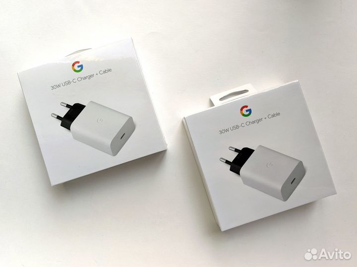 Зарядка Google Pixel 30W евровилка + кабель USB-C
