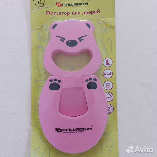 Ограничитель д/дверей в детскую, эва Розовый