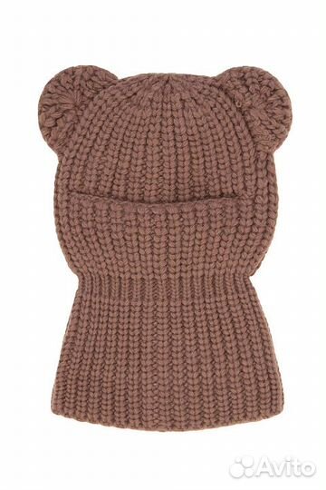 Балаклава из шерсти и акрила с ушками