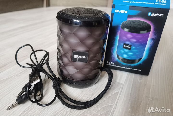 Колонка Bluetooth Sven PS-55 5 Вт с подсветкой