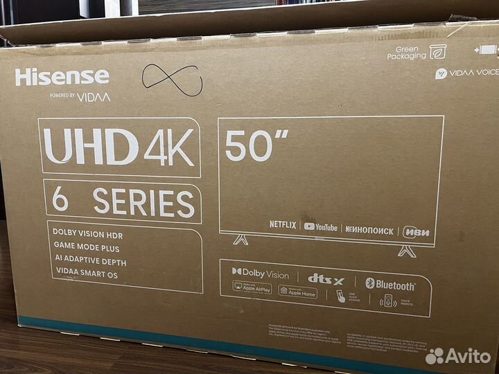 Новый телевизор hisense 50A6K