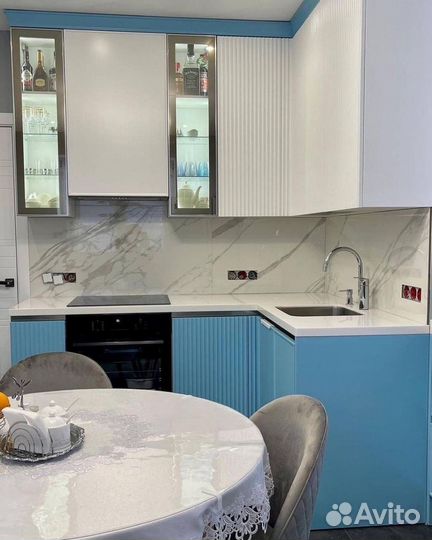 Кухня с рифлеными фасадми в рассрочку за 21 день