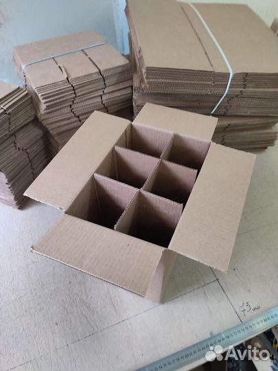 Гофрокороб Коробка для бутылок 1 литр