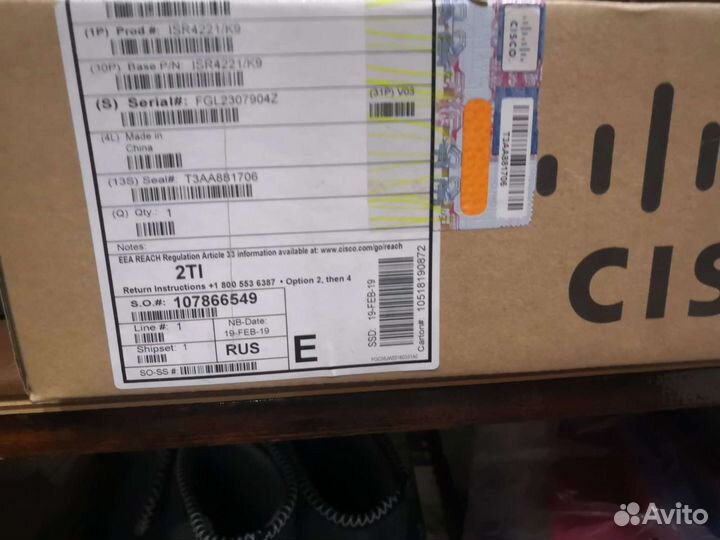 Новый Роутер Cisco 1751V для банка, офиса