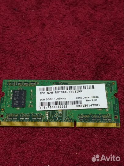 Оперативная память ddr3 2gb 1066MHz