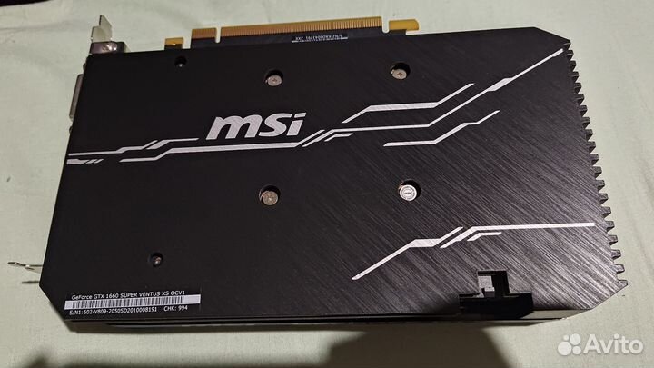 Видеокарта gtx 1660 super 6gb msi