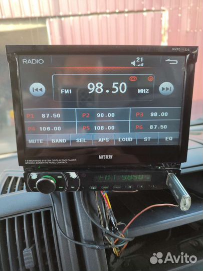Магнитола mystery с выездным экраном 7 дюймов