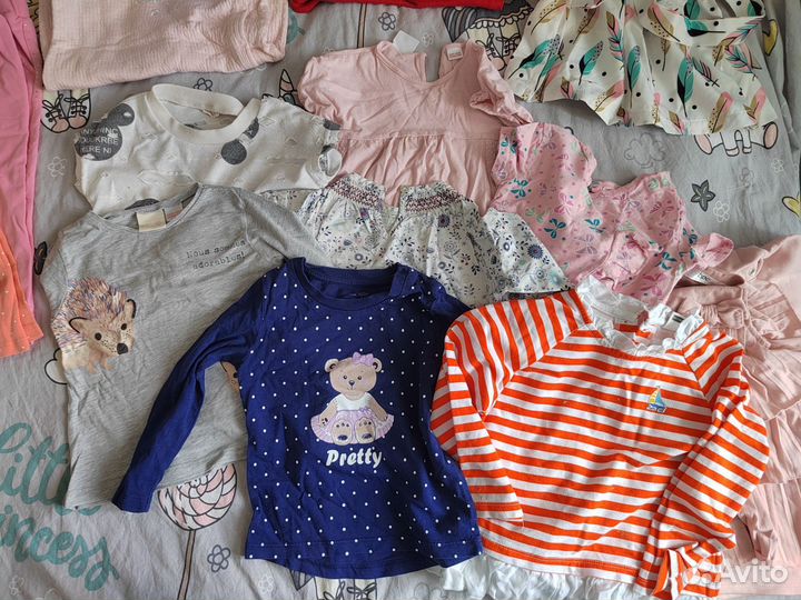 Вещи пакетом для девочки 86 92 zara hm