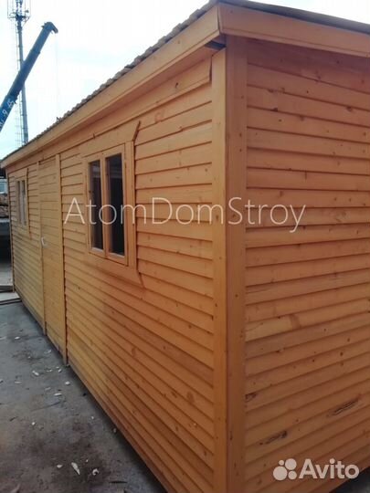 Бытовка деревянная утепленная с электрикой