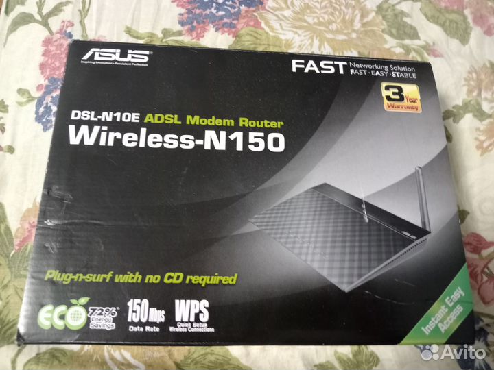 Wifi роутер asus DSL-N10E Wireless-N150