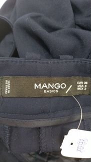 Брюки темно-синие классические Mango