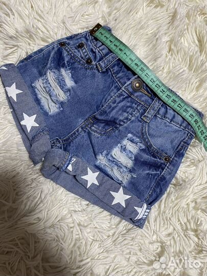 Джинсовые шорты для девочки 92 размер