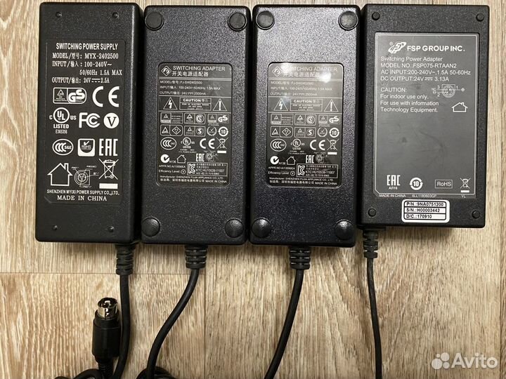 Блоки питания для кассовых аппаратов 24V 2.5A