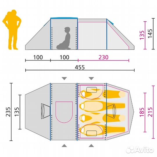 Палатка Jack Wolfskin four winds RT