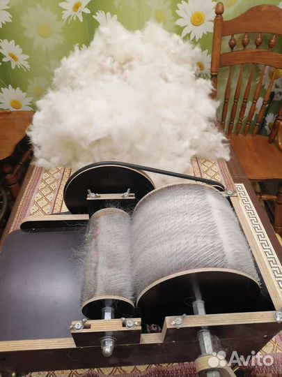 Пряжа из собачьей шерсти ручной работы