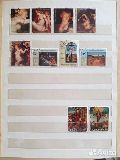 Почтовые марки Искусство живопись Африка и др