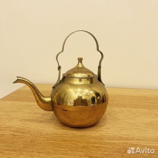 Чайник заварочный из латуни винтаж