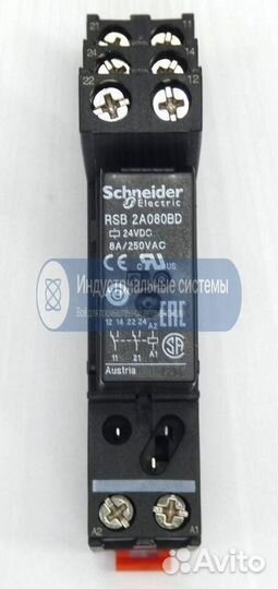 Интерфейсное реле Schneider Electric RSB 2A080BD