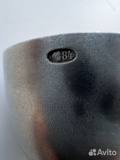 Рюмка стопка 84 серебро