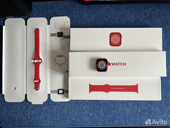 Смарт-часы Apple Watch Series 8 41mm Red 100акб