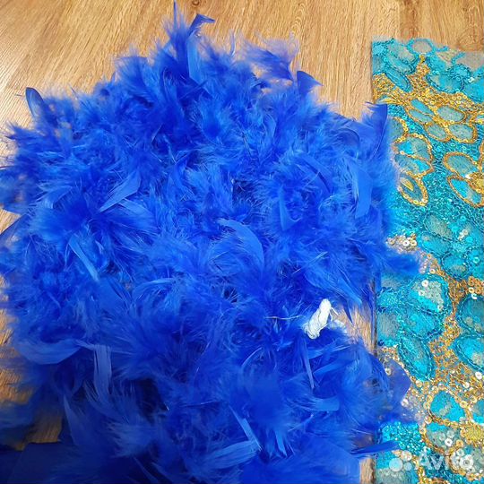 Ткани перья боа