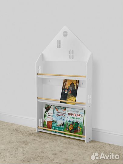 Стеллаж детский Монтессори для книг 