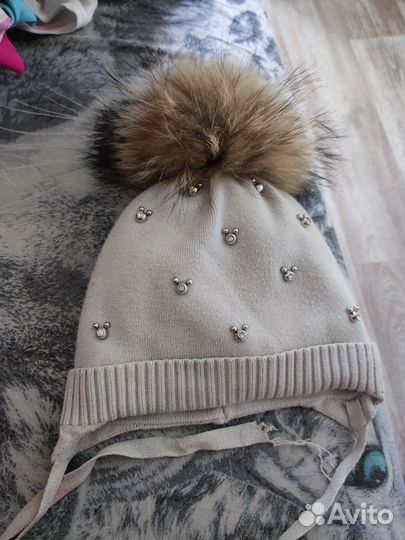 Шапка детская для девочки зимняя
