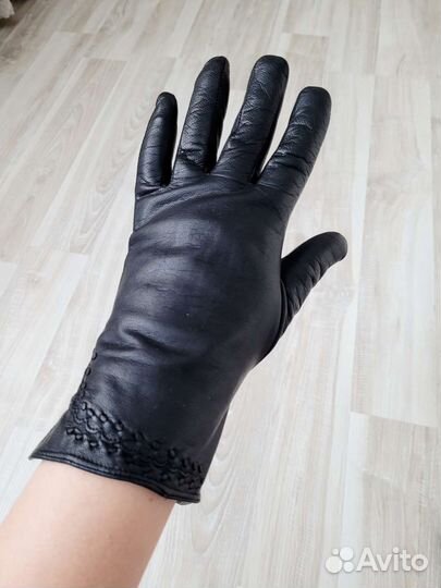 Перчатки женские натуральная кожа утепленные