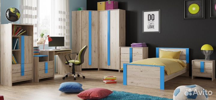 Письменный стол Скаут матовый индиго