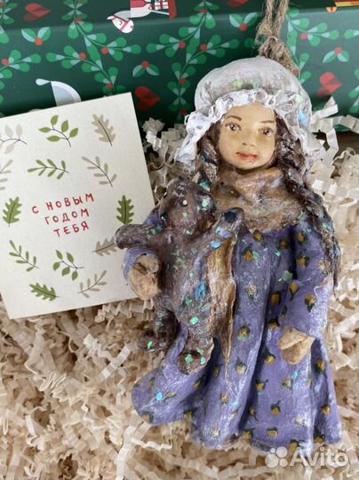 Ватные игрушки на елку