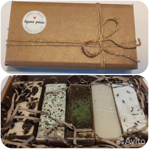 Подарочный набор натурального мыла. Ручная работа