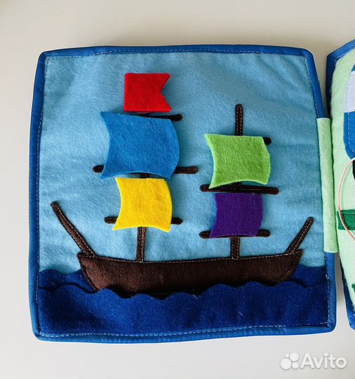 Книжка из фетра для мальчиков