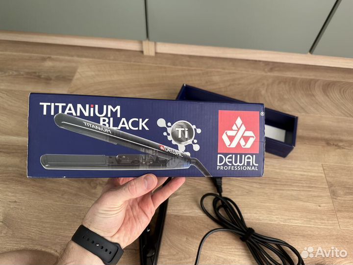 Щипцы для выпрямления волос dewal Black Titanium
