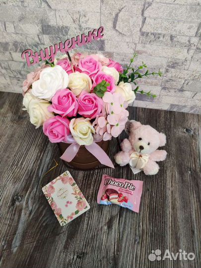 Букет из мыльных цветов)